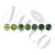 Round Ombre Green Sapphires for Suites