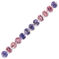 Round pink garnet & blue Iolite suites  lively untreated light pink garnets  bright periwinkle blue iolites and sparkling pink garnets make a beautiful combination for your custom jewelry piece.