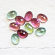 7x5 mm Oval Rose-Cut Untreated Green & Pink Maine Tourmaline Parcel
