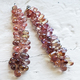 Untreated Dusty Rose Sapphire Faceted Briolettes
