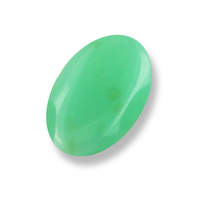 Nice large minty seafoam green opal cabochon from Africa.  This oval untreated green opal cab is opaque but with a creaminess look to it.  Very soothing even color.