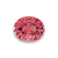 Lively peach pink spinel. This untreated oval pink spinel is a soft almost padparadscha pink with flashes of of soft pink, apricot and plum.  Really lovely pink spinel.