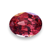 Lively oval untreated pink spinel. This large oval pink grapefruit spinel is super vibrant with flashes of of pink and ruby red grapefruit.  