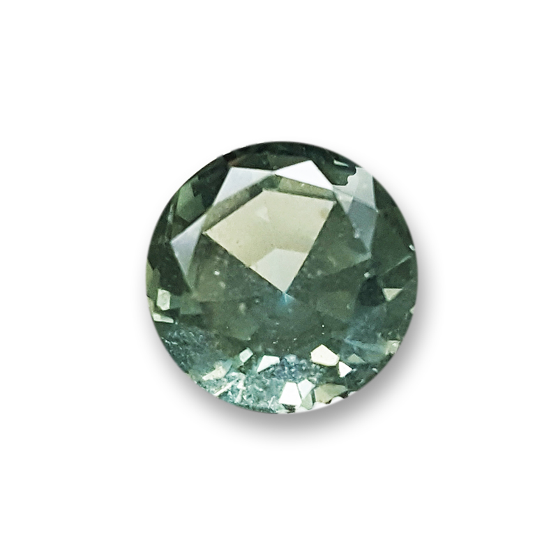 Loose 8mm Round Green Sapphire - Unique Untreated Green Sapphire with Color Change - GSr3165rd304b-1.jpg