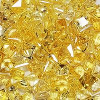 Calibrated princess cut yellow sapphire melee in every tenth-of-a-millimeter 1.7 mm and up in every shade of yellow from very light diamond like yellow sapphire or pale yellow sapphire to medium lemon yellow sapphire to deep golden yellow sapphire and eve