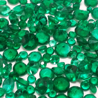 We offer Diamond Cut small round emerald melee. These emeralds are of AAA quality, exhibiting a clean appearance and a beautiful fine green color. Available in sizes starting from 1.8mm and up, they are perfect for creating matched emerald suites.