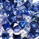 Calibrated Princess Cut Square Blue Sapphire Melee Sapphires 1.7 mm & up