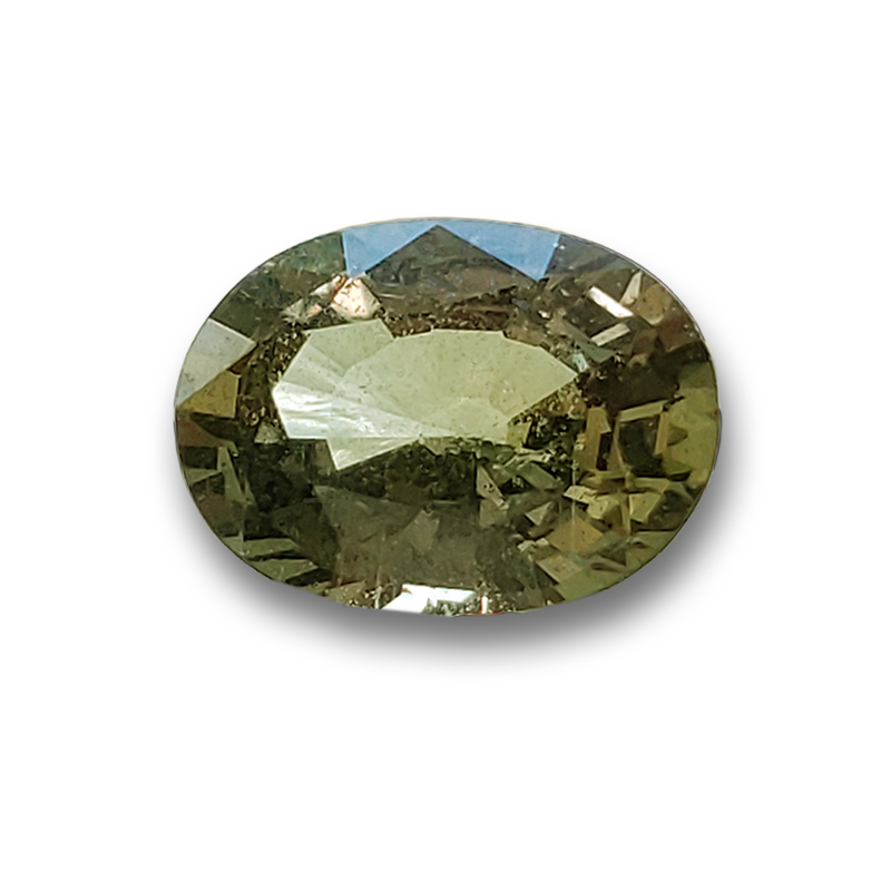 Loose Oval Unheated 3+ carat Green Umba Sapphire - Natural Untreated Martini Olive Color Sapphire - US3165ov310b.jpg