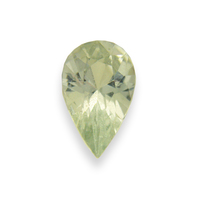 Bright untreated pear shape very light lime mint green sapphire. This unique pale lime, honeydew or pistachio green color sapphire is cut well making this green sapphire bright and full of life.  Almost resembles a grossularite garnet. Real pretty un