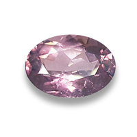 Loose oval untreated mauve tourmaline.  This unique color tourmaline from Mozambique is so pretty with it\'s soft shades of lavender purple and flashes of dusty rose pink. 