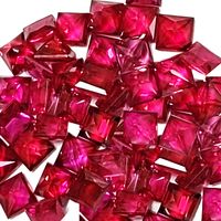 Square princess cut ruby melee. These fine square rubies are in  calibrated sizes starting at 1.7mm  and up in every tenth of a millimeter. These princess cut square rubies are always available in stock to your color and size specifications. &nb