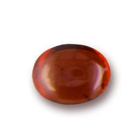 Untreated oval hessonite garnet cabochon. This great color hessonite cab has deep orange and brown hues and rich in color. Some inclusions but otherwise clean stone. Great rootbeer color garnet.