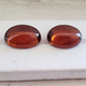 Large Pair of  Untreated Amber Zircon Cabochons (Rare)