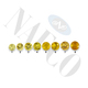 Round Ombre Yellow Sapphires for Suites
