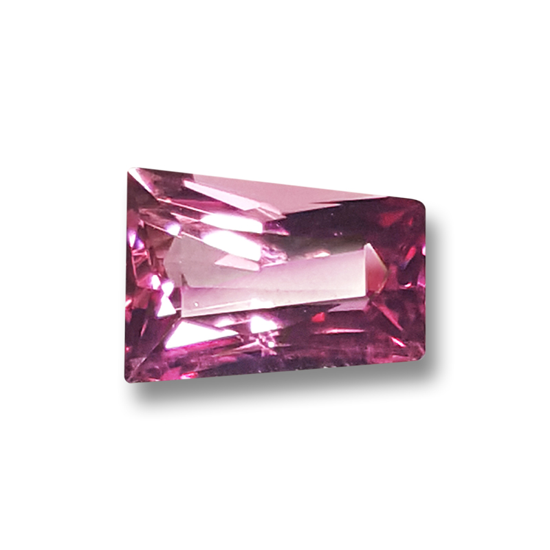 Loose 2.50 carat Trapezoid Rose Pink Spinel&nbsp;- Unique Fancy Cut Untreated Pink Spinel - PS3936tp250N.jpg
