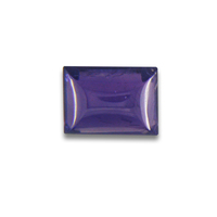 Unique rectangle cabochon untreated  bluish purple sapphire  from the Umba region of Africa. This rich violet baguette sapphire cab has a super yummy grape color with a sugar loaf style top.