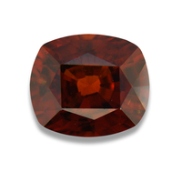 Vibrant antique cushion brown zircon.  This rootbeer zircon is a lively clean stone and very well cut.