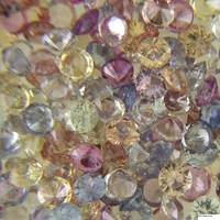 Multi color calibrated round untreated sapphires. These diamond cut round sapphires are natural unheated sapphires and come in many earthy colors and organic shades such as pastel pinks, rose sapphires, baby blue sapphires, peach sapphires, gray sapphires