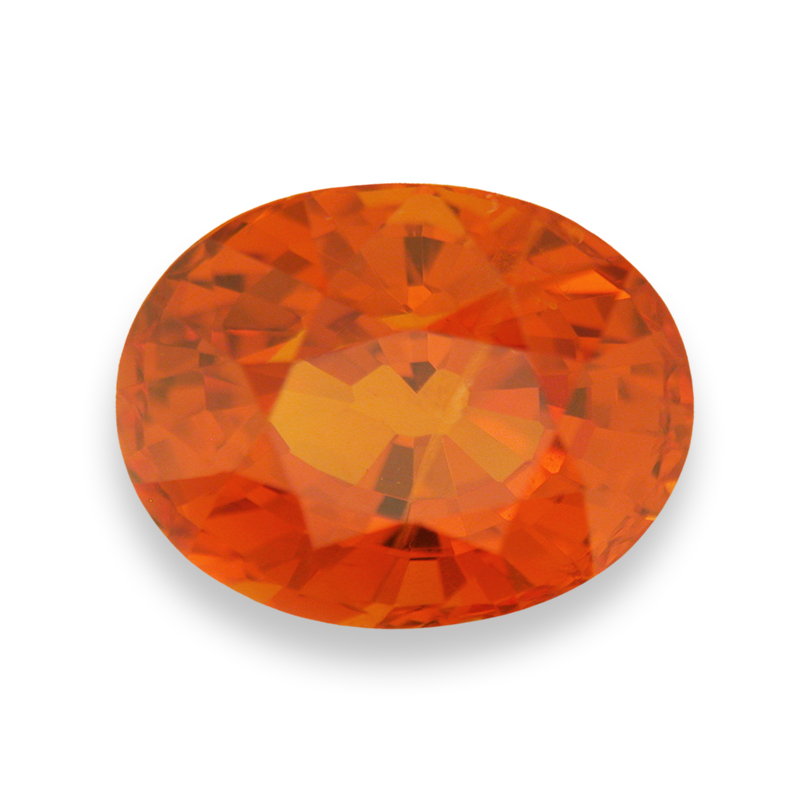 Loose Oval Orange Spessartite Garnet - Untreated Orange Mandarin Garnet&nbsp; - SGr4073ov586.jpg