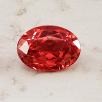 Natural unheated fiery oval orange sapphire.  This intense color reddish orange sapphire is super lively  and untreated!  This is a beauty!!
