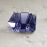 Lively fancy cut untreated iolite. This periwinkle blue iolite is clean with a fantasy cut that makes it very unique.  Nice bright iolite for that custom pendant or ring.