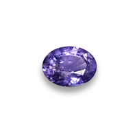 Untreated oval purple sapphire is very lively and has a beautiful violet hue. Very pretty, well cut from Umba.