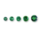 Loose Untreated Green Tourmaline Melee - &nbsp;2.5mm to 4.5mm round Green Tourmalines&nbsp;